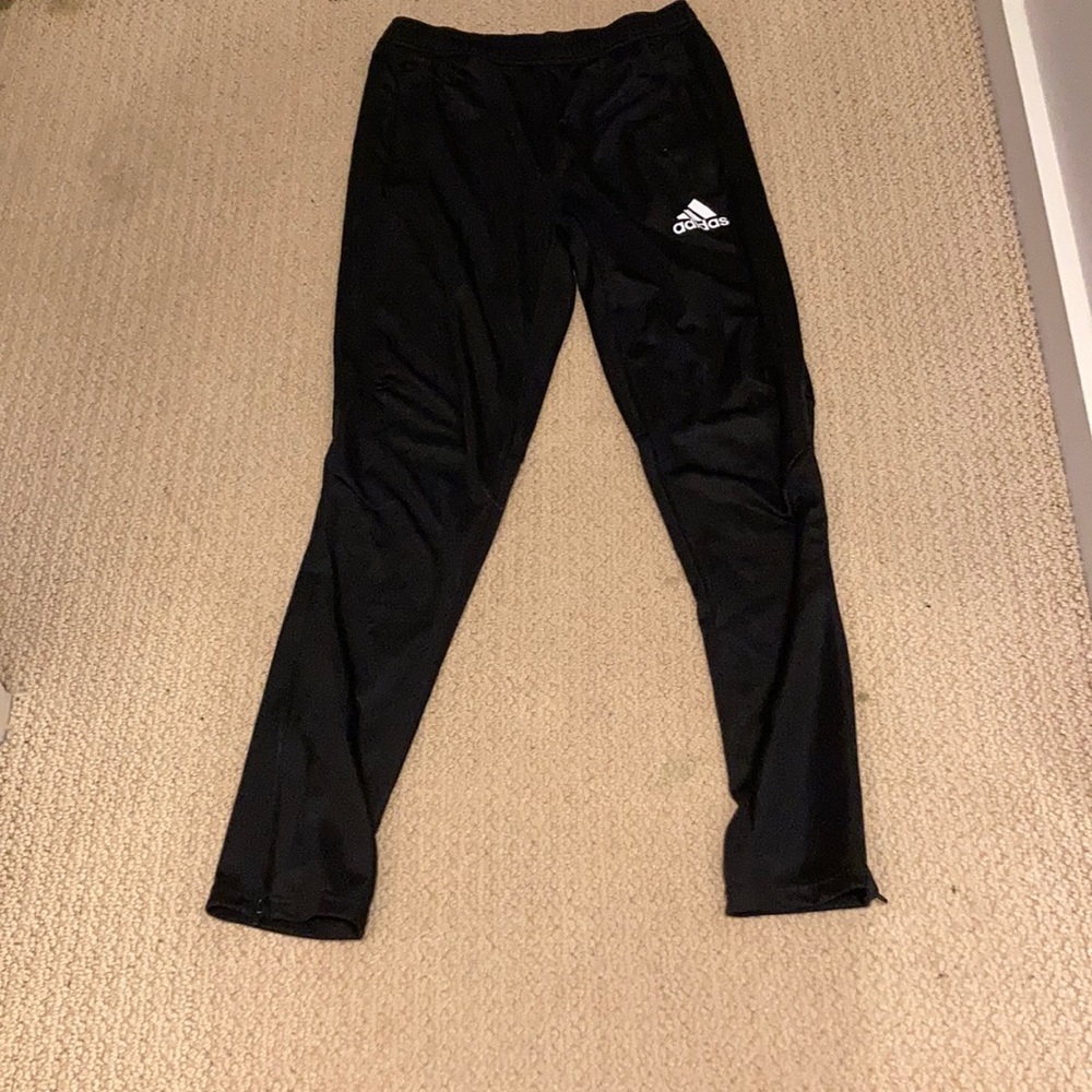 Black adidas track pants, worn once!